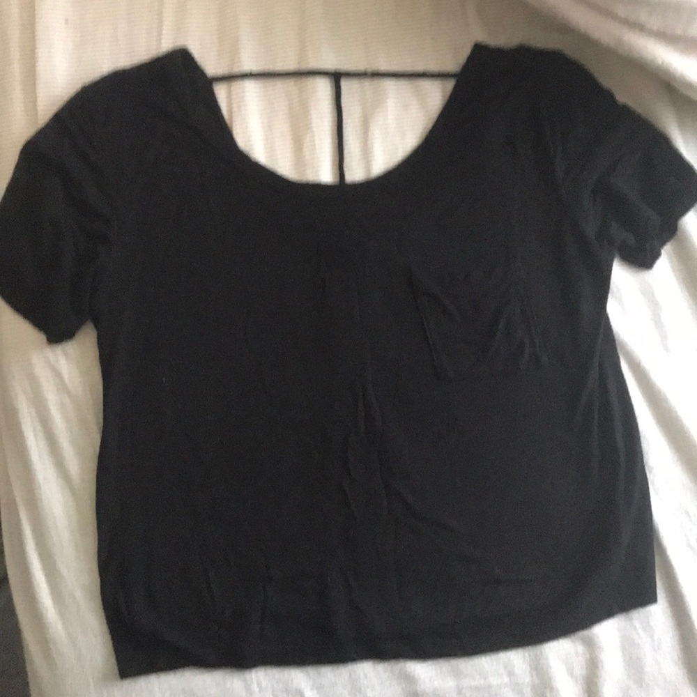 Black crop top
